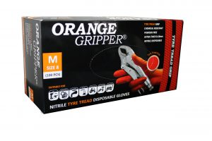Orange Gripper Box of Gloves