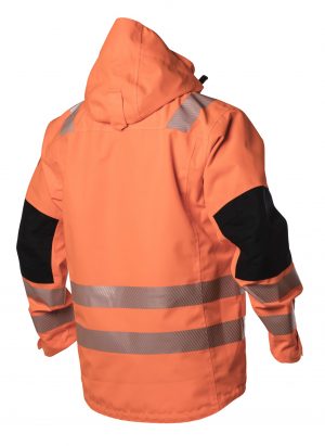 Viking Rubber Evosafe Hi Vis Waterproof Jacket - 112132-120 orange back