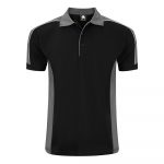 ORN Workwear - Avocet Two Tone Polo shirt - 1188 black graphite front