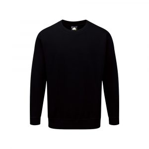 ORN Workwear - Kestrel Deluxe Workwear Sweatshirt - 1200 black front