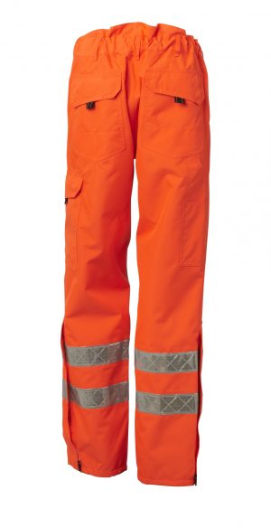 Viking Rubber Superior Hi Vis Waterproof Trousers – 122015-120 orange back