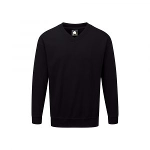 ORN Workwear - Buzzard V-neck Sweatshirt - 1260 black front