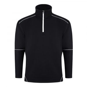 ORN Workwear - Fireback Quarter 1/4 Zip Sweatshirt - 1283 black front