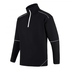 ORN Workwear - Fireback Quarter 1/4 Zip Sweatshirt - 1283 black side