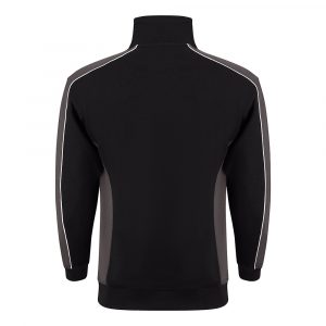 ORN Workwear - Avocet Two Tone 1/4 Zip Sweatshirt - 1288 black graphite back