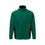 ORN Workwear - Silverswift Two Tone Premium Fleece Jacket - 3180 bottle green black front