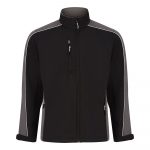 ORN Workwear - Avocet Two Tone Softshell Jacket - 4288 black graphite front