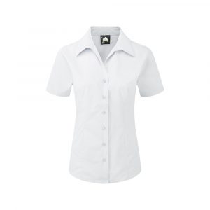 ORN Workwear - Edinburgh Premium Short Sleeve Corporate Blouse Shirt - 5350 white front