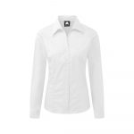 ORN Workwear - Edinburgh Premium Long Sleeve Corporate Blouse Shirt - 5360 white front