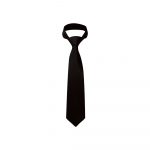 ORN Workwear - Plain Wrap Tie - 5910 black front
