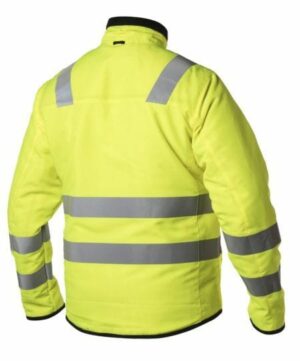 Viking Rubber Evosafe Zip In Reversible Hi Vis Jacket - 511012-520 yellow back