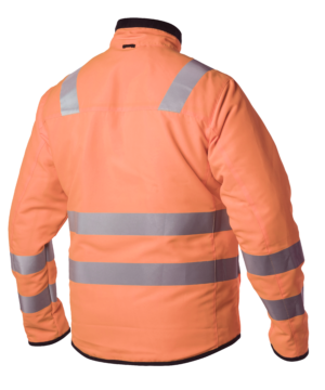 Viking Rubber Evosafe Zip In Reversible Hi Vis Jacket - 511012-520 orange back